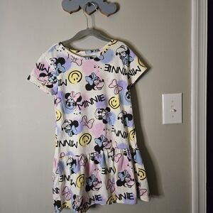 6/6X Minnie Mouse Short Sleeved Dress For Girls
